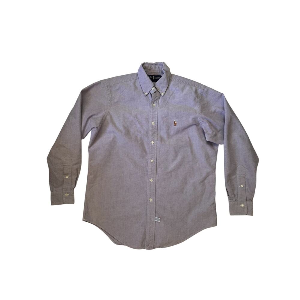 RALPH LAUREN Light Purple 100% Cotton Button Down Dress Shirt Size 15.5 34 Mens